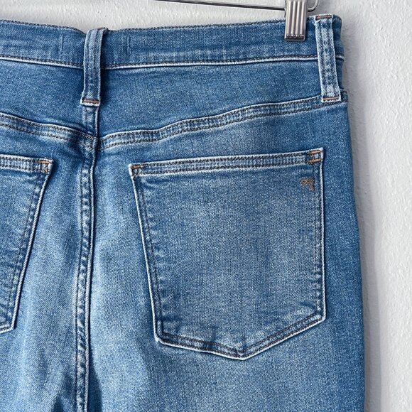 Madewell Cali Demi Boot Jeans in Dorrance Wash: Tencel Denim Edition Size 29 - Picture 7 of 13